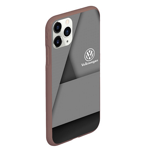 Чехол iPhone 11 Pro матовый VOLKSWAGEN / 3D-Коричневый – фото 2