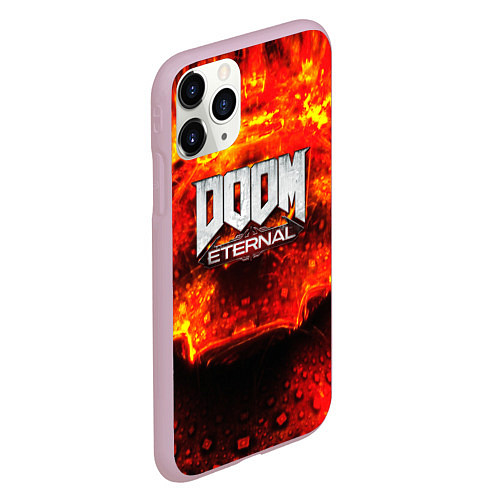 Чехол iPhone 11 Pro матовый Doom Eternal / 3D-Розовый – фото 2