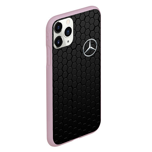 Чехол iPhone 11 Pro матовый MERCEDES-BENZ AMG / 3D-Розовый – фото 2