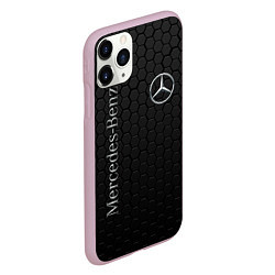 Чехол iPhone 11 Pro матовый MERCEDES-BENZ, цвет: 3D-розовый — фото 2