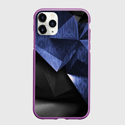 Чехол iPhone 11 Pro матовый GEOMETRY DARK, цвет: 3D-фиолетовый