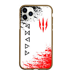 Чехол iPhone 11 Pro матовый THE WITCHER, цвет: 3D-коричневый