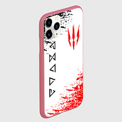 Чехол iPhone 11 Pro матовый THE WITCHER, цвет: 3D-малиновый — фото 2