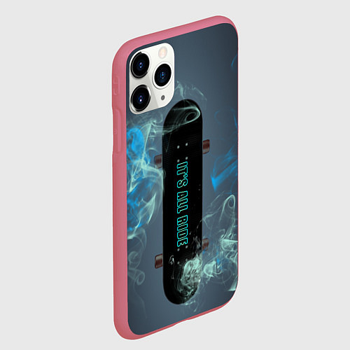 Чехол iPhone 11 Pro матовый Its All Ride / 3D-Малиновый – фото 2
