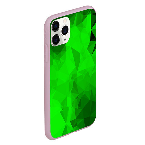 Чехол iPhone 11 Pro матовый GREEN / 3D-Розовый – фото 2