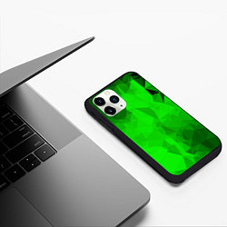 Чехол iPhone 11 Pro матовый GREEN, цвет: 3D-черный — фото 2