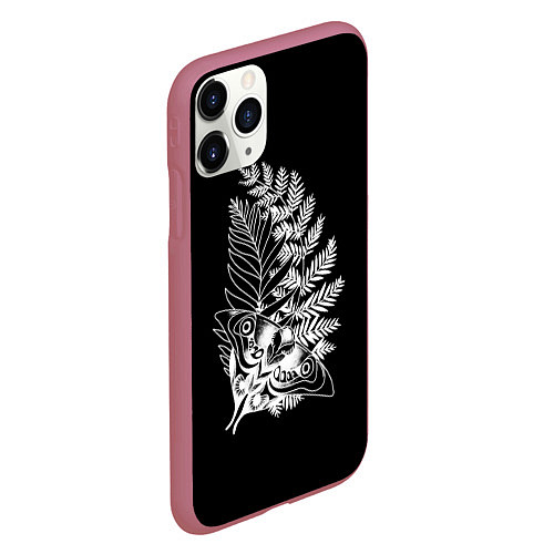 Чехол iPhone 11 Pro матовый THE LAST OF US 2 / 3D-Малиновый – фото 2