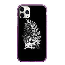 Чехол iPhone 11 Pro матовый THE LAST OF US 2, цвет: 3D-фиолетовый