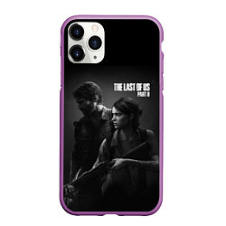 Чехол iPhone 11 Pro матовый The Last Of Us PART 2, цвет: 3D-фиолетовый