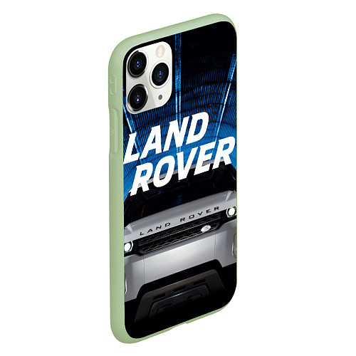 Чехол iPhone 11 Pro матовый LAND ROVER / 3D-Салатовый – фото 2