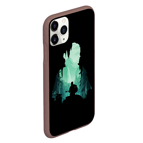 Чехол iPhone 11 Pro матовый THE LAST OF US / 3D-Коричневый – фото 2