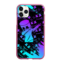 Чехол iPhone 11 Pro матовый FORTNITE x MARSHMELLO, цвет: 3D-малиновый