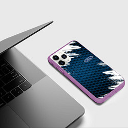 Чехол iPhone 11 Pro матовый FORD, цвет: 3D-фиолетовый — фото 2