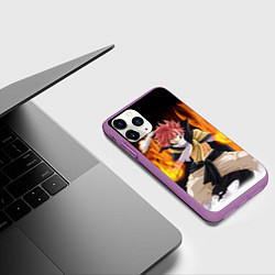 Чехол iPhone 11 Pro матовый FAIRY TAIL ХВОСТ ФЕИ, цвет: 3D-фиолетовый — фото 2