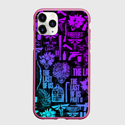 Чехол iPhone 11 Pro матовый THE LAST OF US 2, цвет: 3D-малиновый