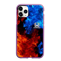 Чехол iPhone 11 Pro матовый HONDA, цвет: 3D-фиолетовый