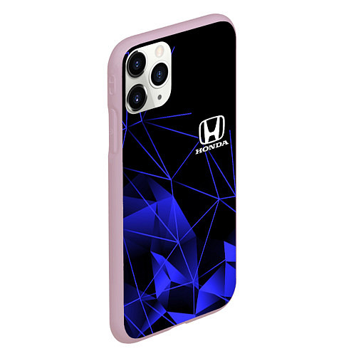 Чехол iPhone 11 Pro матовый HONDA / 3D-Розовый – фото 2