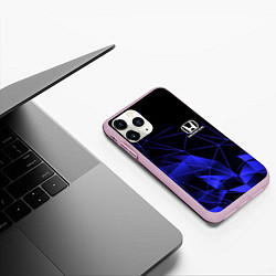 Чехол iPhone 11 Pro матовый HONDA, цвет: 3D-розовый — фото 2