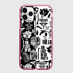 Чехол iPhone 11 Pro матовый THE LAST OF US 2, цвет: 3D-малиновый