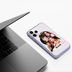 Чехол iPhone 11 Pro матовый Blackpink, цвет: 3D-светло-сиреневый — фото 2