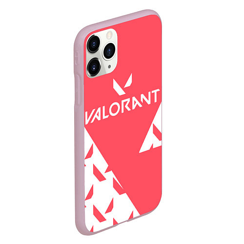 Чехол iPhone 11 Pro матовый Valorant / 3D-Розовый – фото 2