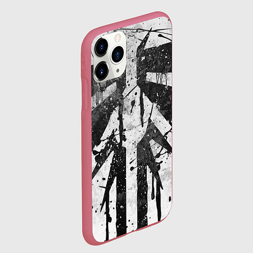 Чехол iPhone 11 Pro матовый THE LAST OF US 2 / 3D-Малиновый – фото 2