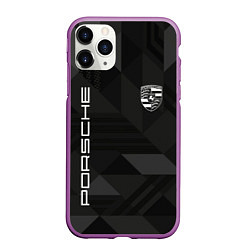 Чехол iPhone 11 Pro матовый PORSCHE, цвет: 3D-фиолетовый