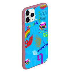 Чехол iPhone 11 Pro матовый 6IX9INE, цвет: 3D-малиновый — фото 2