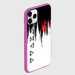 Чехол iPhone 11 Pro матовый The Witcher, цвет: 3D-фиолетовый — фото 2