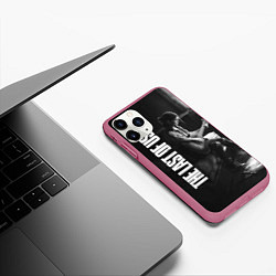 Чехол iPhone 11 Pro матовый The last of us part 2 ЭЛЛИ, цвет: 3D-малиновый — фото 2