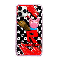 Чехол iPhone 11 Pro матовый ROBLOX: PIGGI, цвет: 3D-розовый
