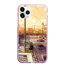 Чехол iPhone 11 Pro матовый GTA San Andreas, цвет: 3D-розовый