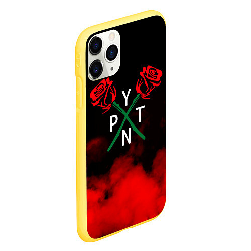 Чехол iPhone 11 Pro матовый PYTN X ROSE / 3D-Желтый – фото 2