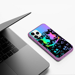 Чехол iPhone 11 Pro матовый MARSHMELLO, цвет: 3D-фиолетовый — фото 2