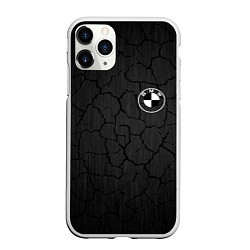 Чехол iPhone 11 Pro матовый BMW, цвет: 3D-белый