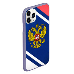 Чехол iPhone 11 Pro матовый RUSSIA SPORT, цвет: 3D-серый — фото 2