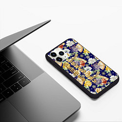 Чехол iPhone 11 Pro матовый Пионы Японии Summer Loves You, цвет: 3D-черный — фото 2