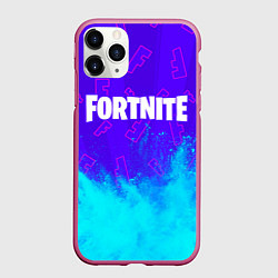 Чехол iPhone 11 Pro матовый FORTNITE ФОРТНАЙТ, цвет: 3D-малиновый