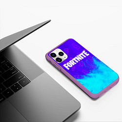 Чехол iPhone 11 Pro матовый FORTNITE ФОРТНАЙТ, цвет: 3D-фиолетовый — фото 2