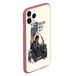 Чехол iPhone 11 Pro матовый The Last of Us 2, цвет: 3D-малиновый — фото 2