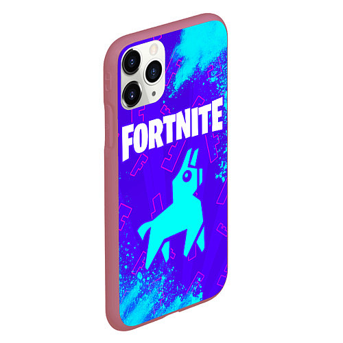 Чехол iPhone 11 Pro матовый FORTNITE ФОРТНАЙТ / 3D-Малиновый – фото 2