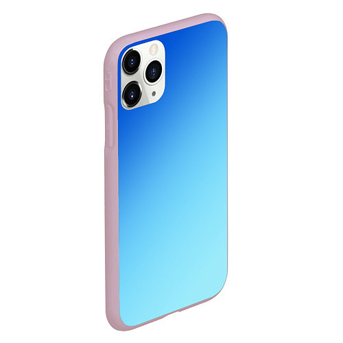 Чехол iPhone 11 Pro матовый Blue / 3D-Розовый – фото 2