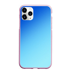 Чехол iPhone 11 Pro матовый Blue, цвет: 3D-розовый