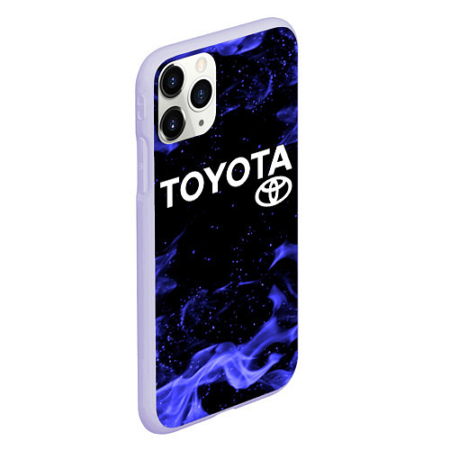 Чехол iPhone 11 Pro матовый TOYOTA / 3D-Светло-сиреневый – фото 2