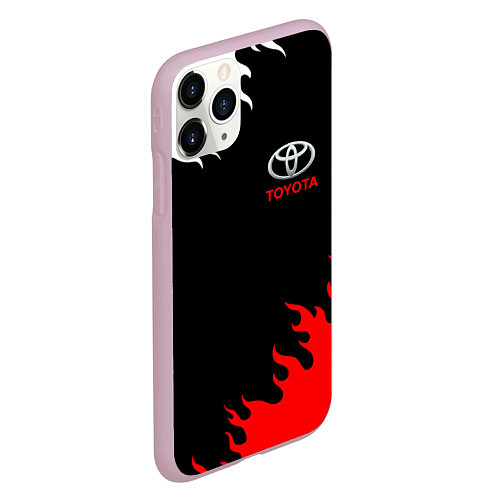 Чехол iPhone 11 Pro матовый TOYOTA / 3D-Розовый – фото 2