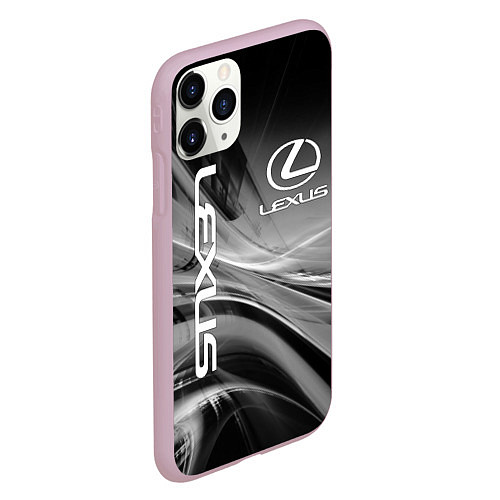 Чехол iPhone 11 Pro матовый LEXUS / 3D-Розовый – фото 2