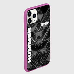 Чехол iPhone 11 Pro матовый HUMMER, цвет: 3D-фиолетовый — фото 2