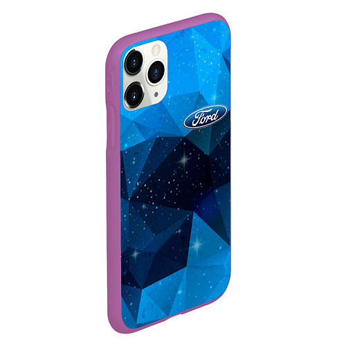 Чехол iPhone 11 Pro матовый FORD / 3D-Фиолетовый – фото 2