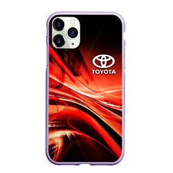 Чехол iPhone 11 Pro матовый TOYOTA, цвет: 3D-светло-сиреневый