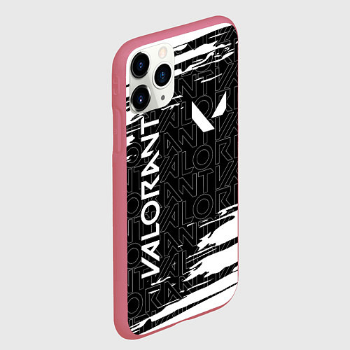 Чехол iPhone 11 Pro матовый VALORANT ВАЛОРАНТ / 3D-Малиновый – фото 2